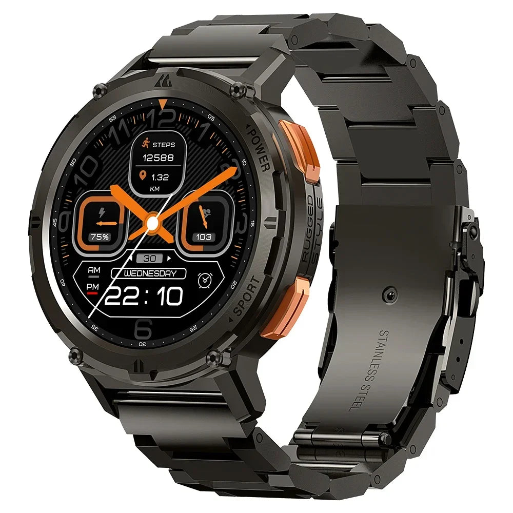 Luxus 1.39" Bluetooth Anruf Smartwatch Männer Sport Fitness Uhren | IP68 Wasserdichte Smartwatch für Xiaomi Android iOS K52