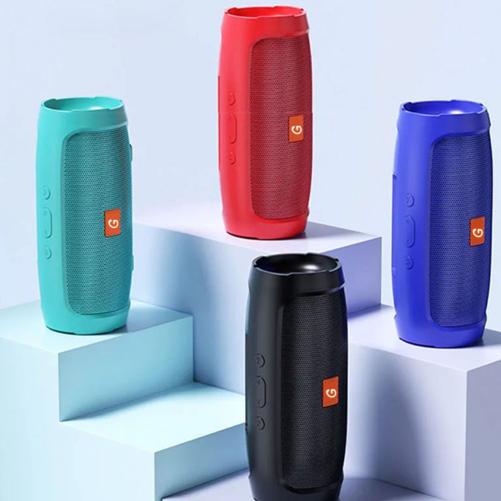 Stéréo double haut-parleur haut de gamme pour l'extérieur : caisson de basses portable avec lecture TF/USB, FM, diffusion vocale | Compatible avec Apple iPhone, Android, Samsung, iPad, tablette