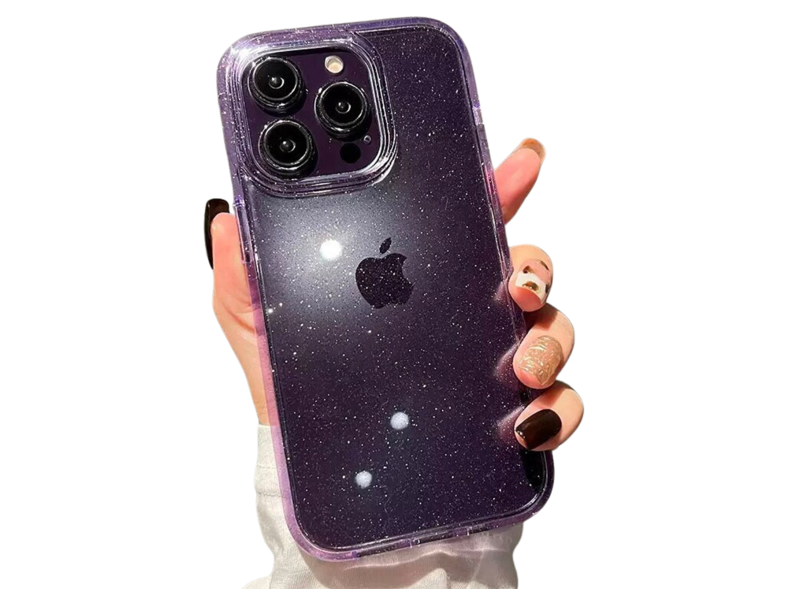 Étui antichoc transparent de luxe Bling Glitter pour Apple iPhone | Élégant et protecteur