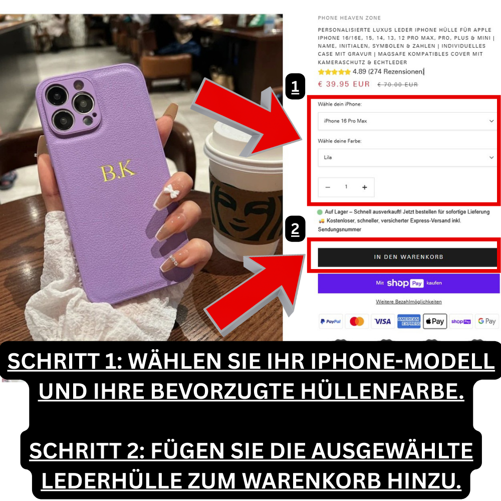Étui iPhone de luxe personnalisé avec protection de caméra | Gravez le nom, les initiales, les symboles et les chiffres
