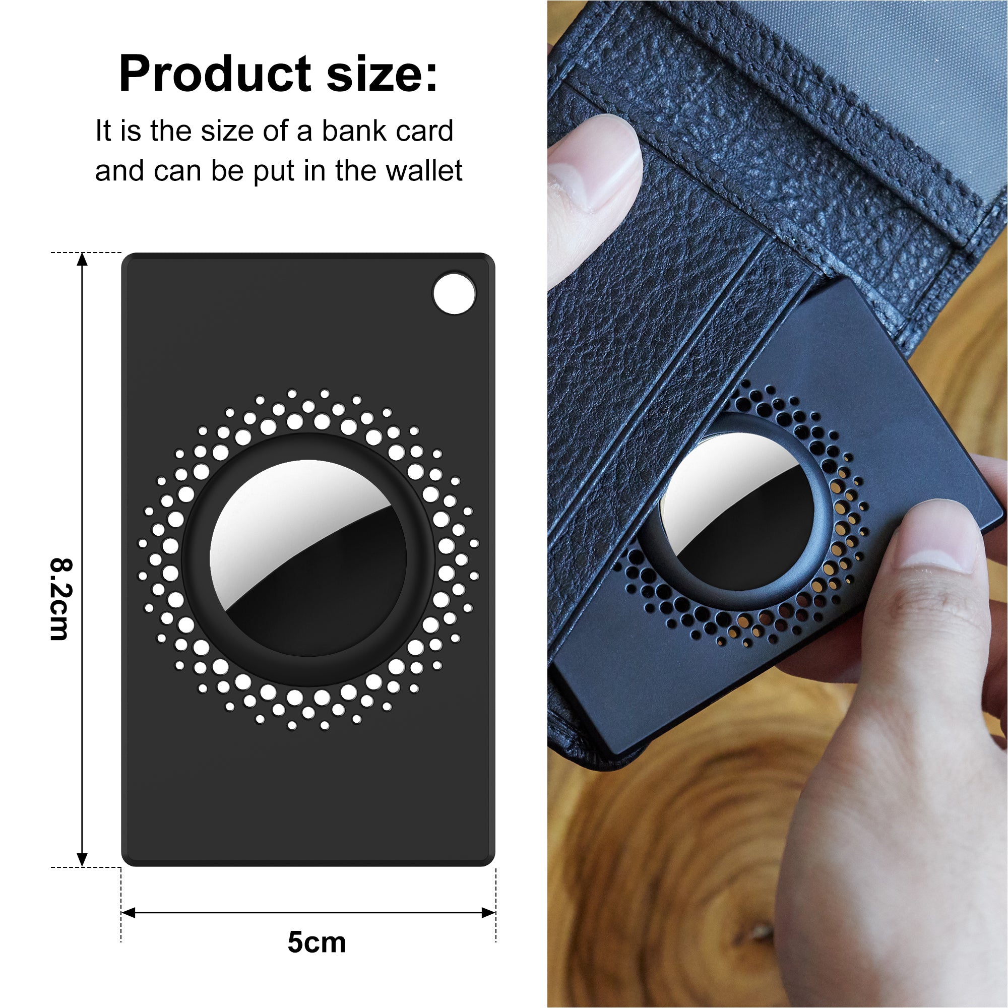 Premium Apple AirTag Brieftaschenhalter & Hülle, 2er Pack: Dünner AirTag Brieftaschenclip, Case für Apple Airtags, GPS-Tracker