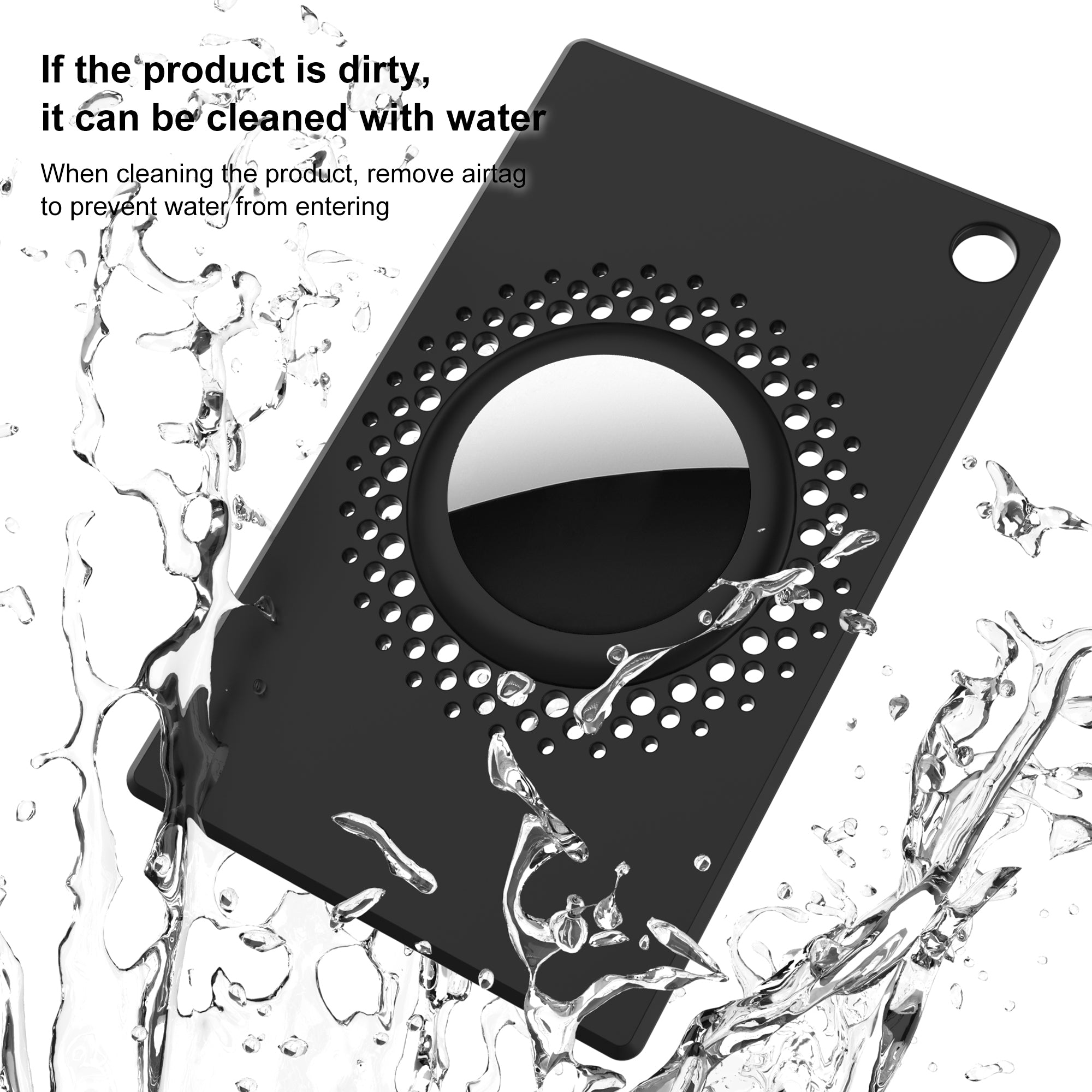 Premium Apple AirTag Brieftaschenhalter & Hülle, 2er Pack: Dünner AirTag Brieftaschenclip, Case für Apple Airtags, GPS-Tracker