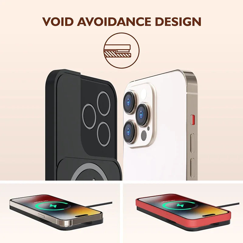 Station d'accueil pour station de charge rapide en silicone Premium 20 W pour voiture | Chargeur sans fil avec coussinet antidérapant et station de charge rapide sans fil pour Apple iPhone 15/14/13/12 Pro Max Plus Mini, AirPods, Android, Samsung