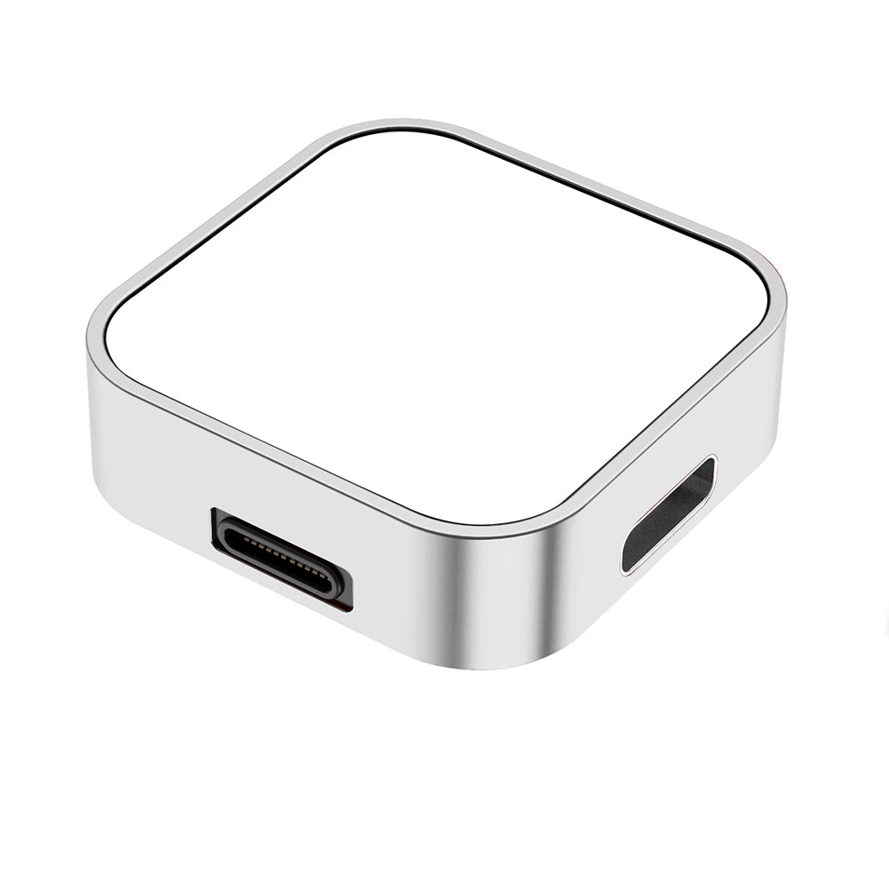 Premium 2-in-1 Ladedock Ständer 8-Pin Typ-C Drahtloses Magnetisches Ladegerät für Apple Watch Ultra | Kompatibel mit Apple Watch Series 9, 8, 7, 6, 5, 4