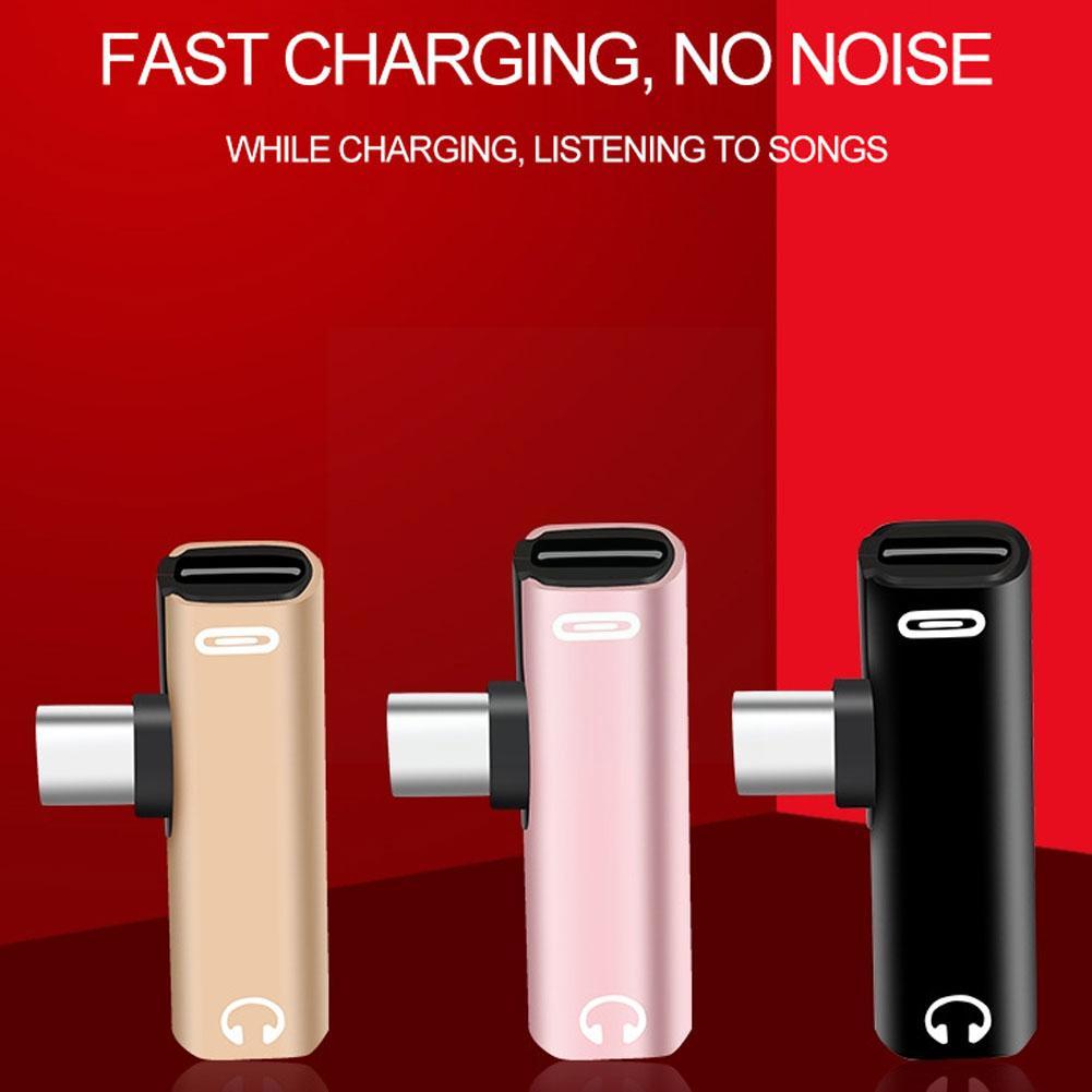 Premium 3-in-1 8-Pin zu 3,5mm Jack AUX Kabel mit Beleuchtung - Ladeadapter, Kopfhörersplitter, Konverter für Apple iPhone 15/14/13/12