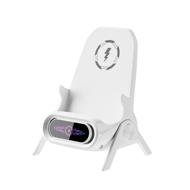 Mini chaise chargeur rapide sans fil et support de téléphone multifonctionnel | Station de recharge rapide sans fil haut de gamme pour recharger iPhone 15/14/13, Android et Samsung