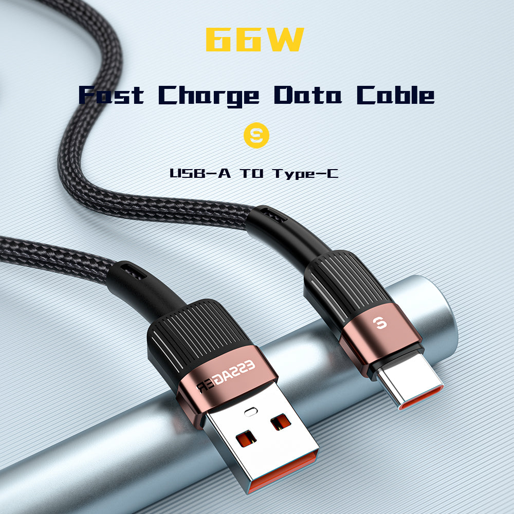 Câble USB Type C haut de gamme 7A | Câble de charge rapide pour Realme, Huawei P30 Pro, Samsung, Oneplus, Poco F3 - Câble de charge rapide 66W Câble de données de chargeur USB-C