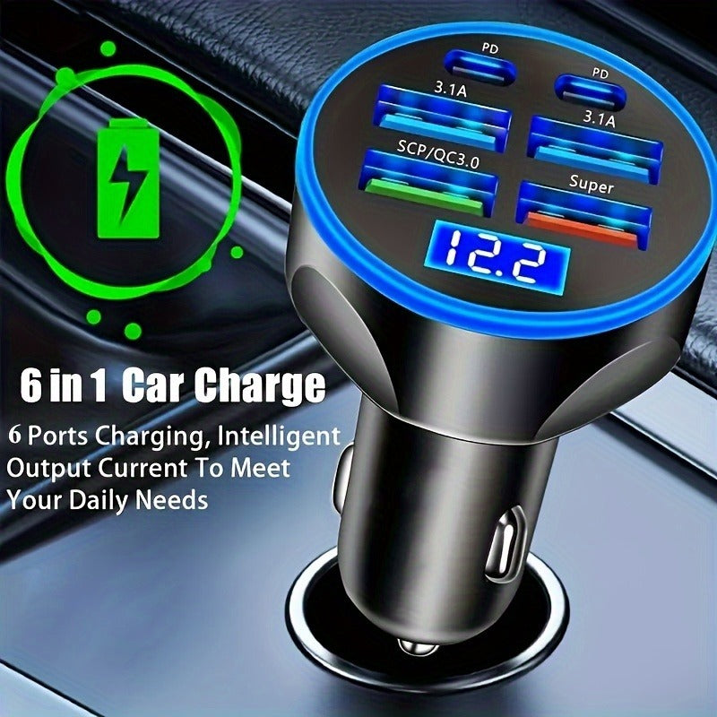 Transmetteur FM Bluetooth 5.2 haut de gamme, chargeur USB pour voiture, adaptateur FM/Aux, amplificateur de basses, station de recharge USB pour voiture à 3 ports