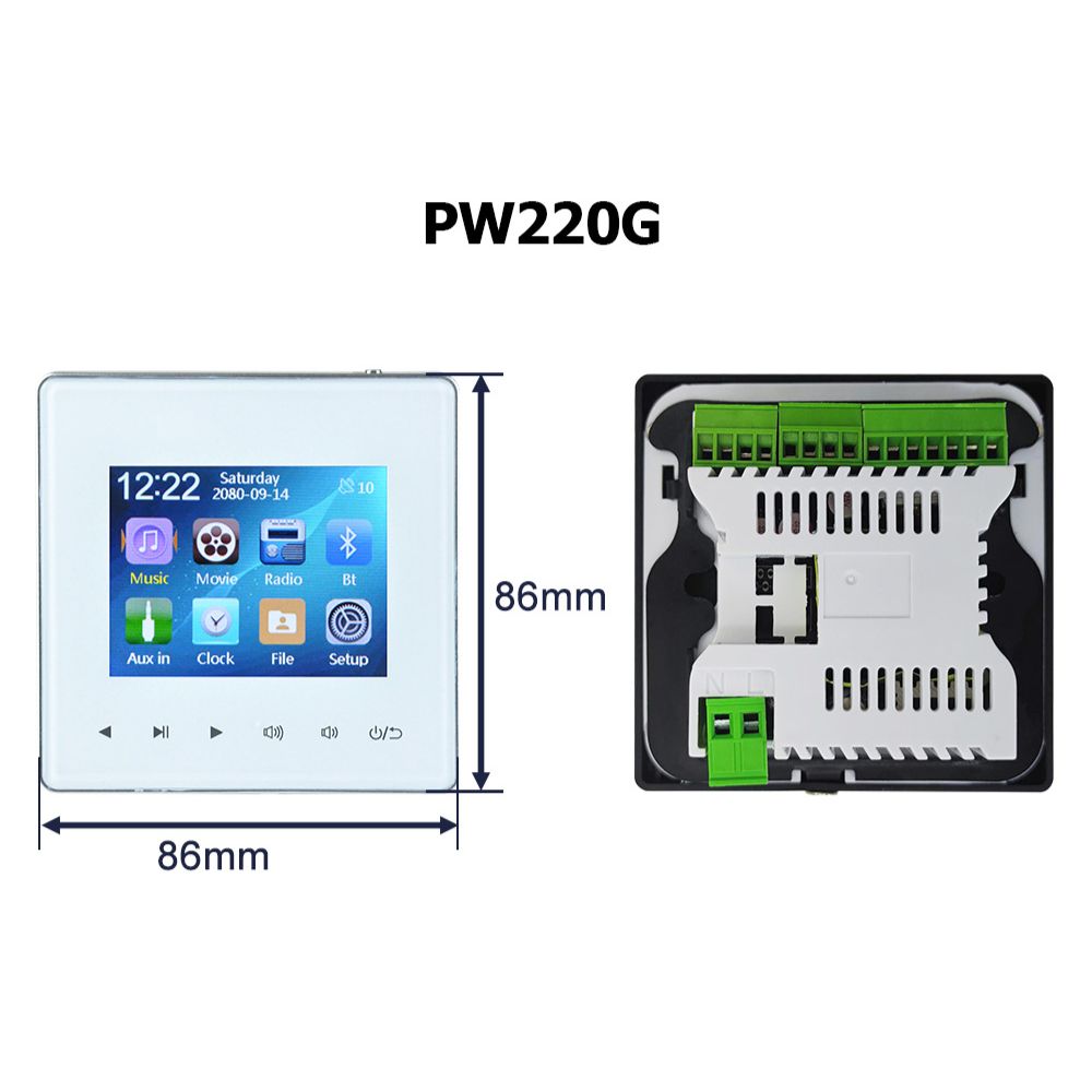 Hochwertiger Mini Bluetooth-kompatibler 2,8-Zoll-HD-Bildschirmverstärker