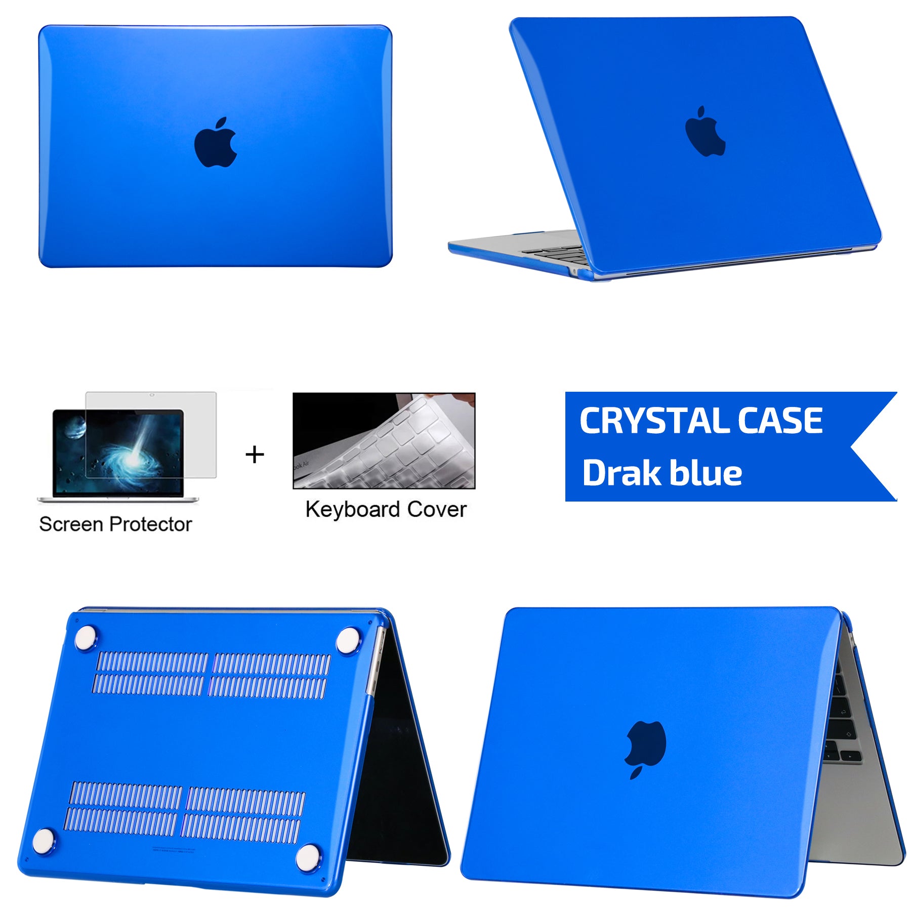 Coque rigide ultra fine de haute qualité - Housse pour ordinateur portable pour MacBook Pro 14 A2442 A2779, Air 13 M1 M2 Chip A2337 A2179, 15.3 A2941, 13.6, Pro 13 A2338 - Premium Cover