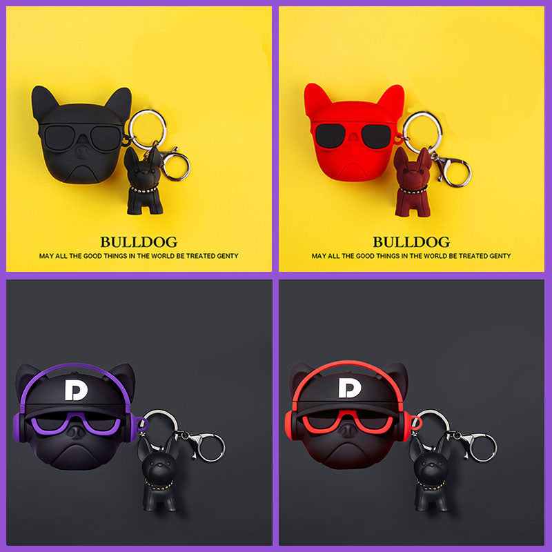 Hochwertige Apple AirTag Hülle: Lustiges Hundemotiv, Silikon Case | Schützende Anti-Verlust Cover für AirTags Locator