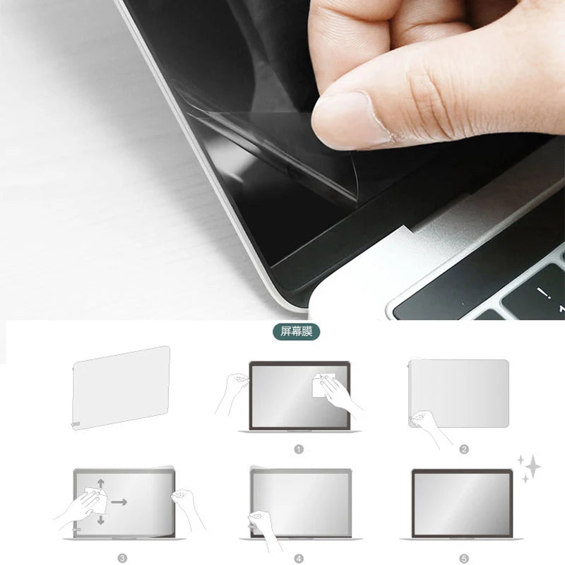 Film de protection anti-rayures haut de gamme pour pavé tactile d'ordinateur portable : autocollant transparent de haute qualité pour Apple MacBook 13, 14, 15, 16 pouces - y compris les modèles Touch Bar, Air et Pro