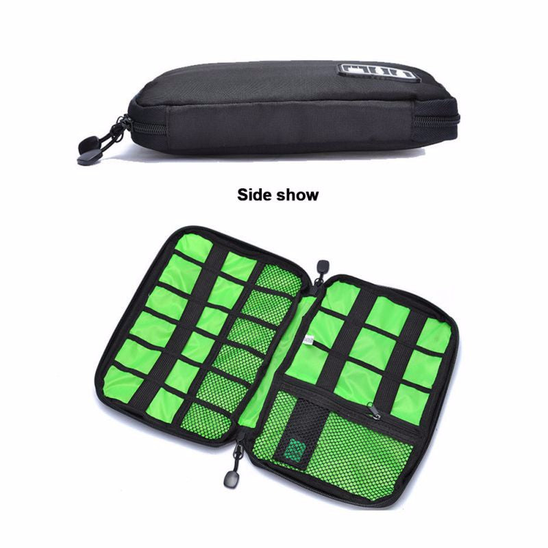 Sac de rangement de voyage haut de gamme, disque dur mobile, disque U, paquet d'organisation, écouteurs, SSD, chargeur | Câble disque dur T47