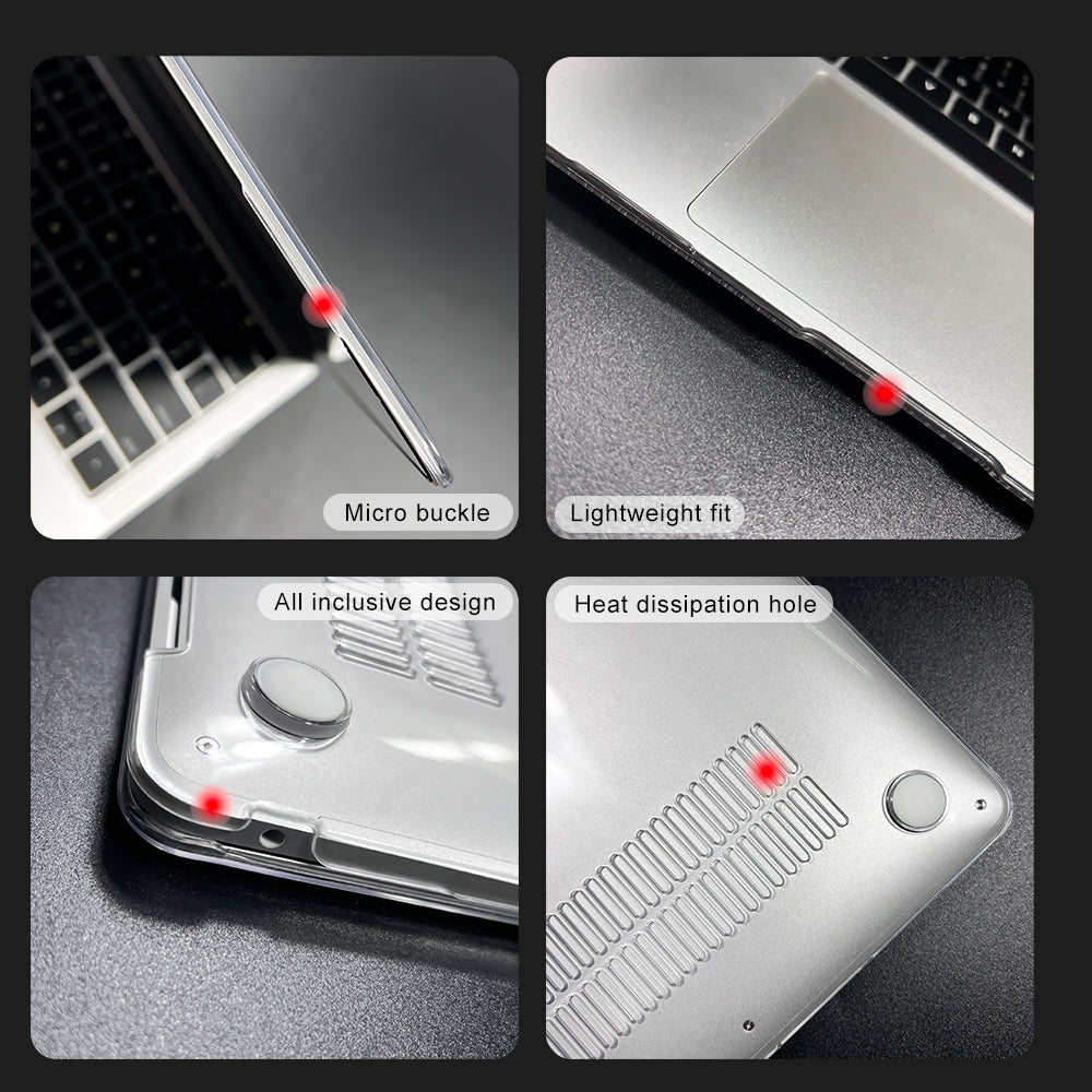 Coque rigide ultra fine de haute qualité - Housse pour ordinateur portable pour MacBook Pro 14 A2442 A2779, Air 13 M1 M2 Chip A2337 A2179, 15.3 A2941, 13.6, Pro 13 A2338 - Premium Cover