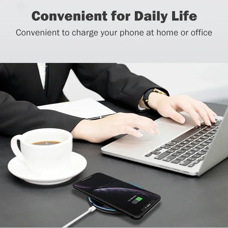 Chargeur sans fil 30W charge rapide pour Apple iPhone 15 14 13 12 11 Pro Max Plus Mini, AirPods Pro, iOS, Android, Samsung | Chargeur premium pour smartphone