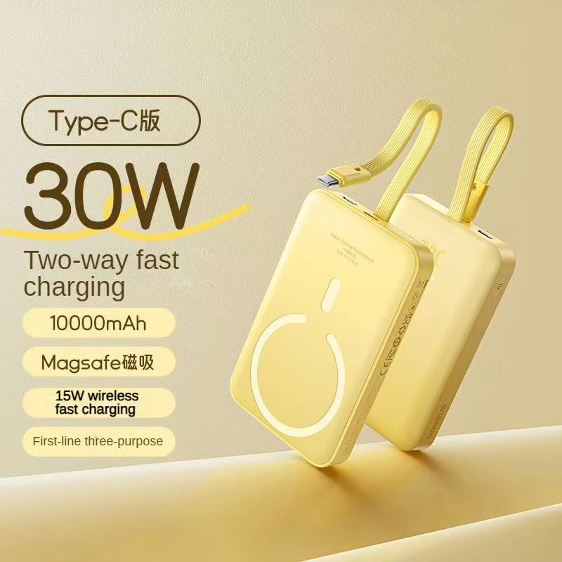 Banque d'alimentation premium 6000 mAh – Chargeur sans fil, alimentation 10 000 mAh pour Apple iPhone 15, 14, 13, 12, 11 Pro Max Plus Mini | Batterie externe portable avec fonction de charge rapide