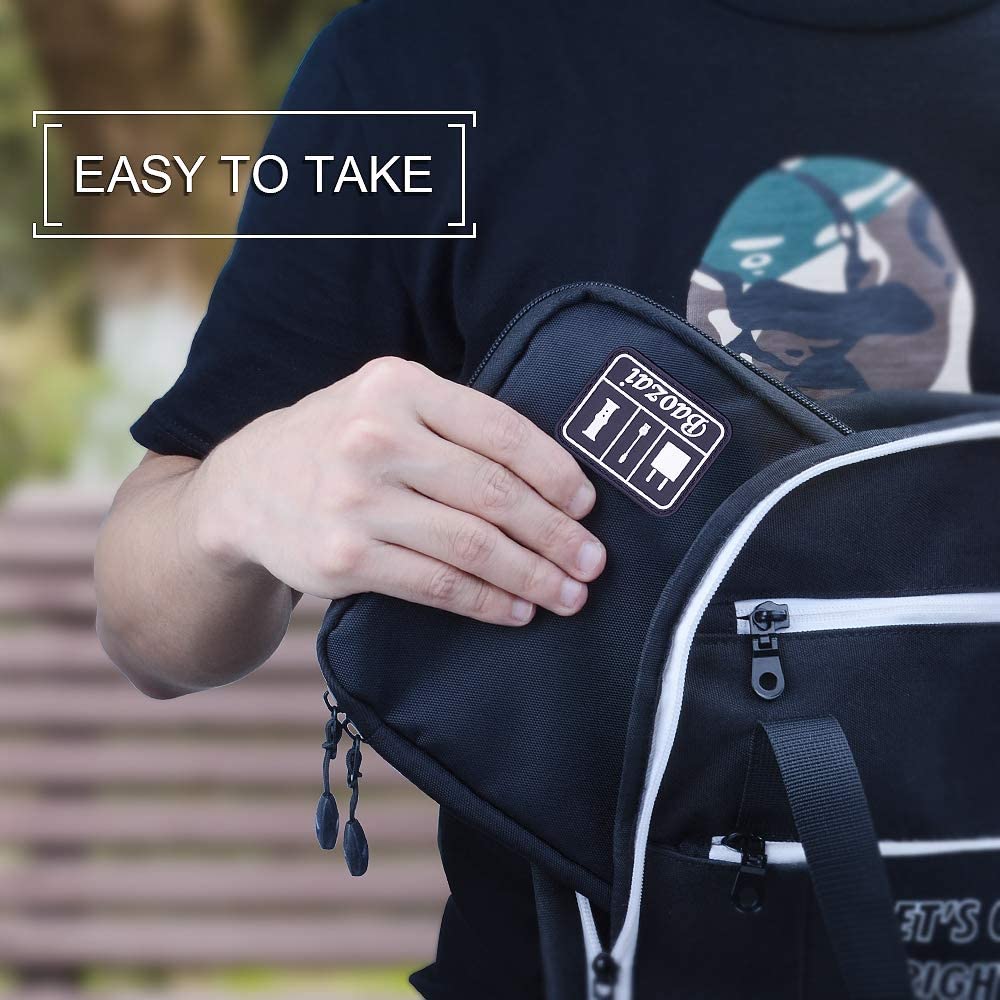 Sac de rangement de voyage haut de gamme, disque dur mobile, disque U, paquet d'organisation, écouteurs, SSD, chargeur | Câble disque dur T47