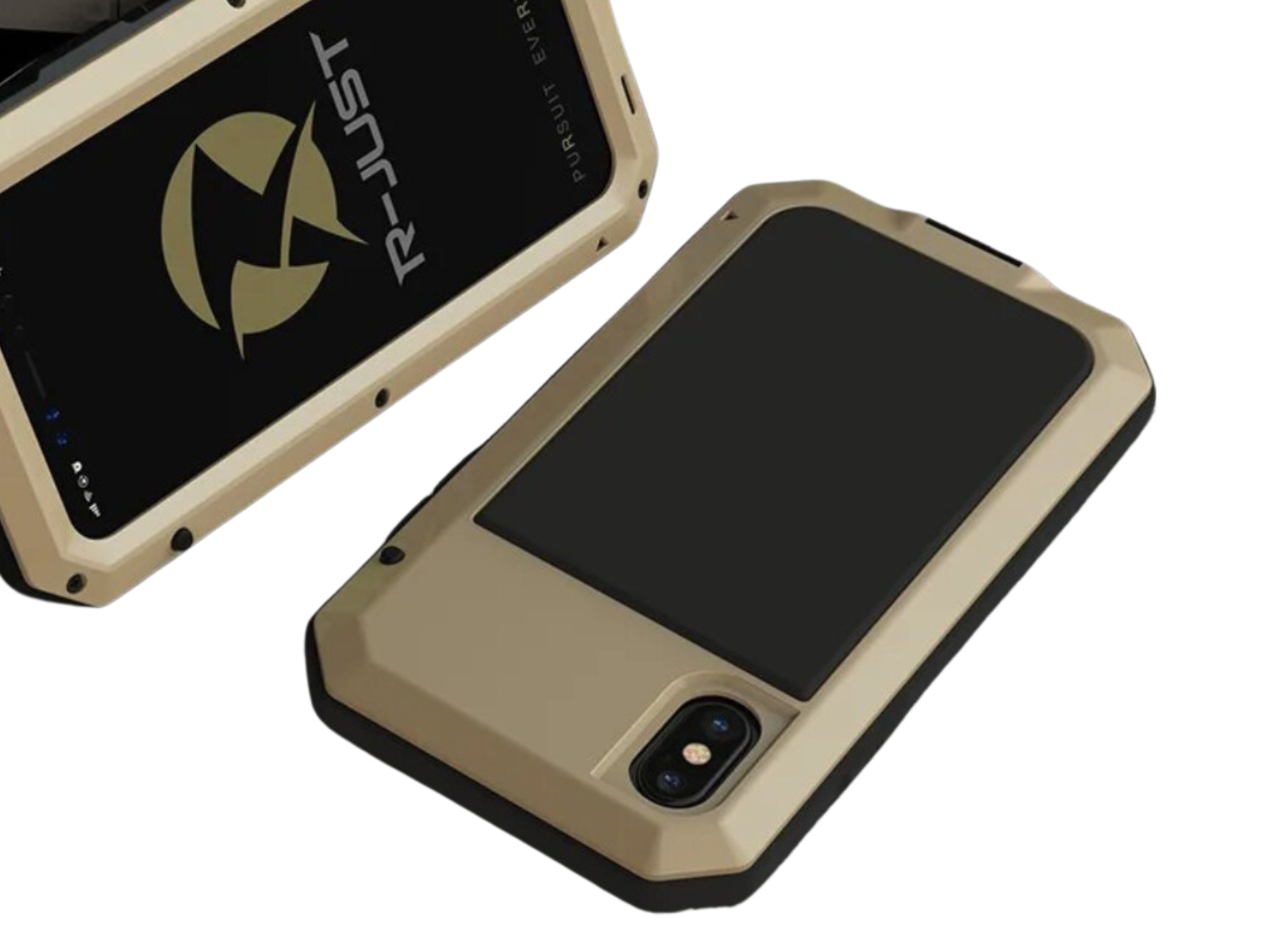 Réservoir Apple iPhone Cas | Étui de protection boîtier métallique antichoc étui pour téléphone portable en aluminium MagSafe | Écran, protection d'objectif d'appareil photo, verre étanche et trempé