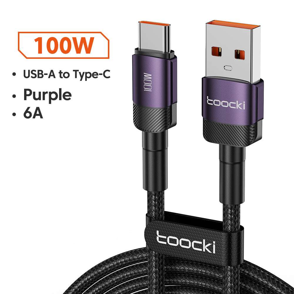 Câble USB Type C haut de gamme 7A | Câble de charge rapide pour Realme, Huawei P30 Pro, Samsung, Oneplus, Poco F3 - Câble de charge rapide 66W Câble de données de chargeur USB-C