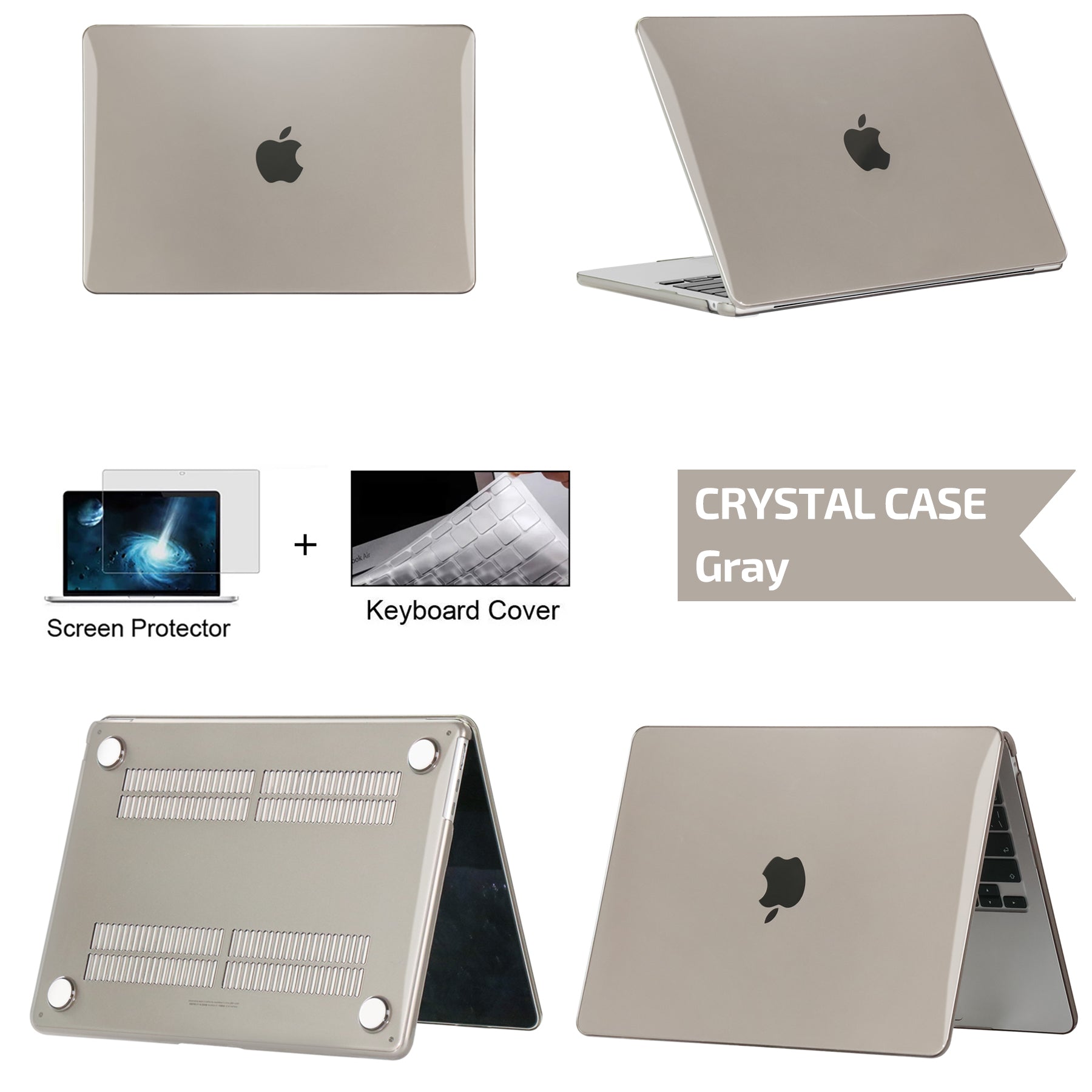 Coque rigide ultra fine de haute qualité - Housse pour ordinateur portable pour MacBook Pro 14 A2442 A2779, Air 13 M1 M2 Chip A2337 A2179, 15.3 A2941, 13.6, Pro 13 A2338 - Premium Cover