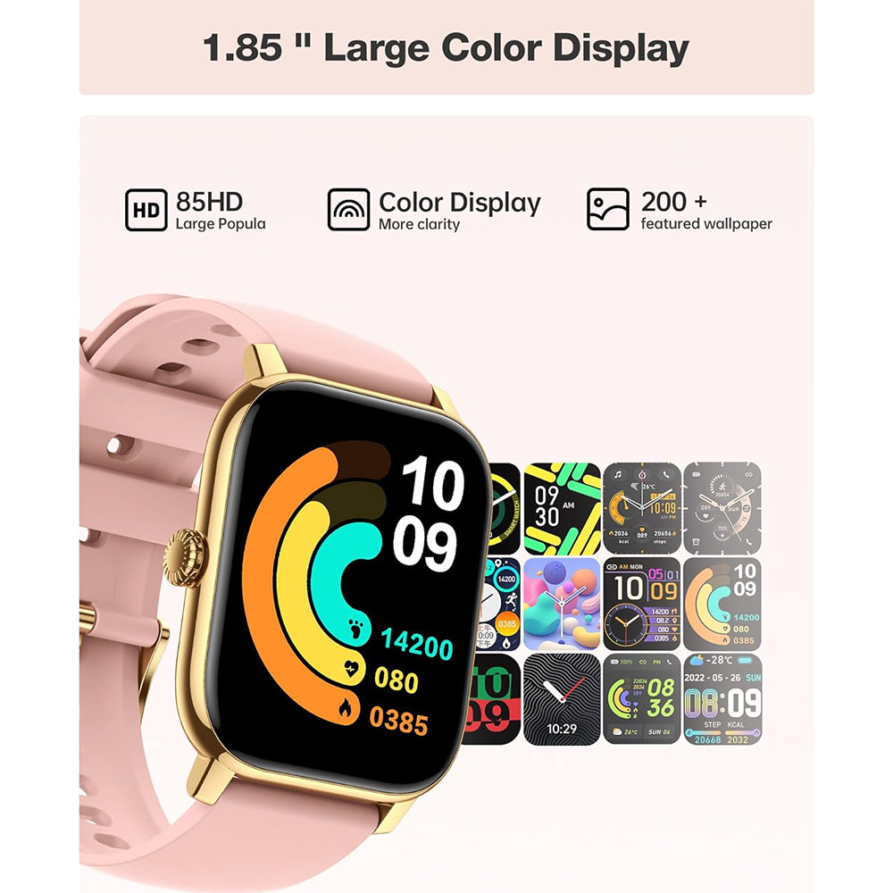 Montre intelligente d'appel vocal de haute qualité pour hommes, surveillance de la santé, étanchéité IP68, notifications intelligentes, assistant vocal, montre intelligente pour femmes