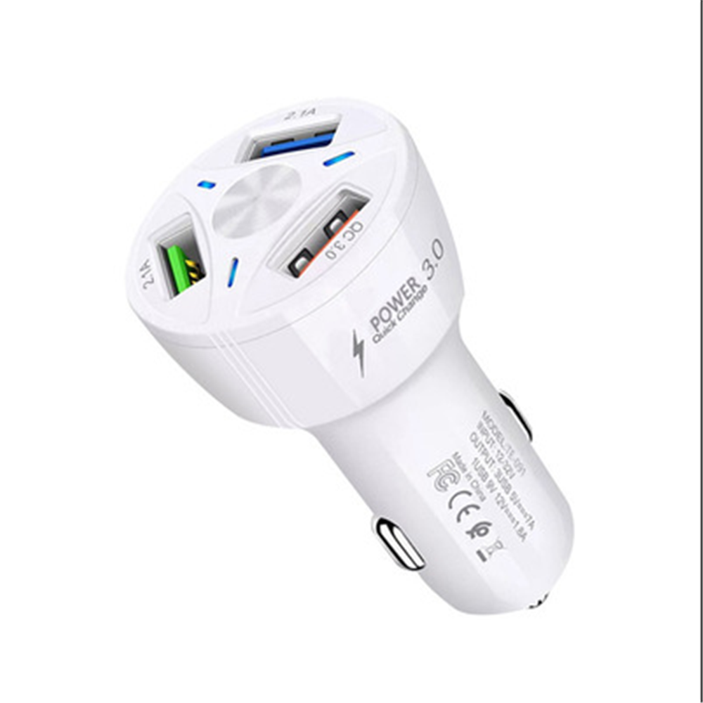 Chargeur de voiture USB Type-C et adaptateur allume-cigare multiport | Chargement rapide premium pour les appareils iOS iPhone et Xiaomi, Huawei, Samsung et Android