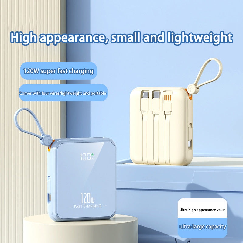 Banque d'alimentation premium 6000 mAh – Chargeur sans fil, alimentation 10 000 mAh pour Apple iPhone 15, 14, 13, 12, 11 Pro Max Plus Mini | Batterie externe portable avec fonction de charge rapide