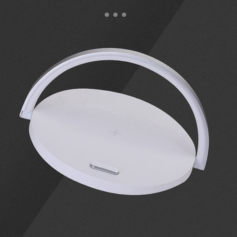 Chargeur de lampe de bureau de nuit LED haut de gamme et station de charge rapide 10 W | Station d'accueil de chargement rapide sans fil pour Apple iPhone 15/14/13/12/11 Pro Max Plus Mini, AirPods, Samsung, iOS et Android