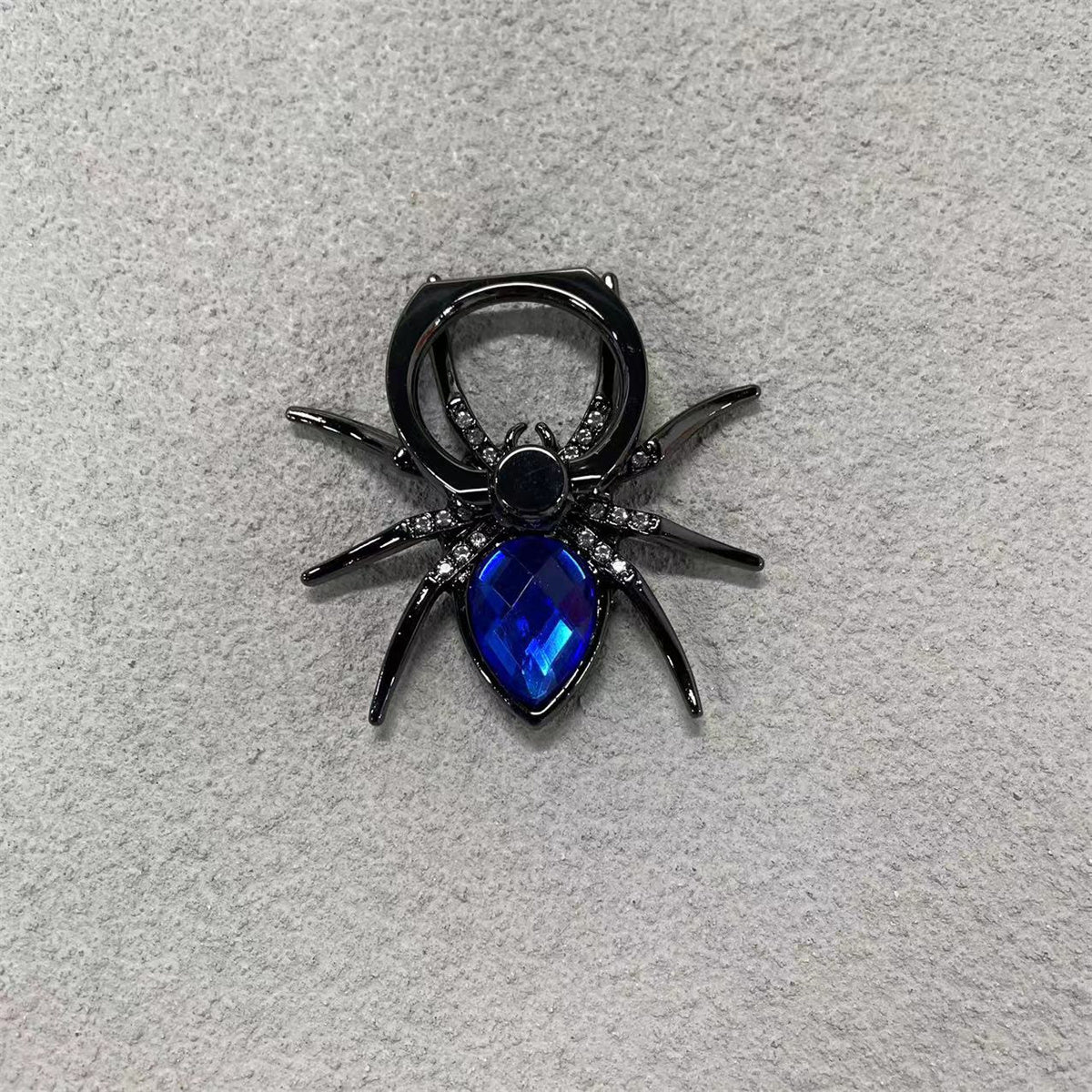 Universaler Luxus-Bling-Diamant-Metall-Spinne Handy-Fingerringhalter, 360° drehbarer Ständer für Apple iPhone, Samsung