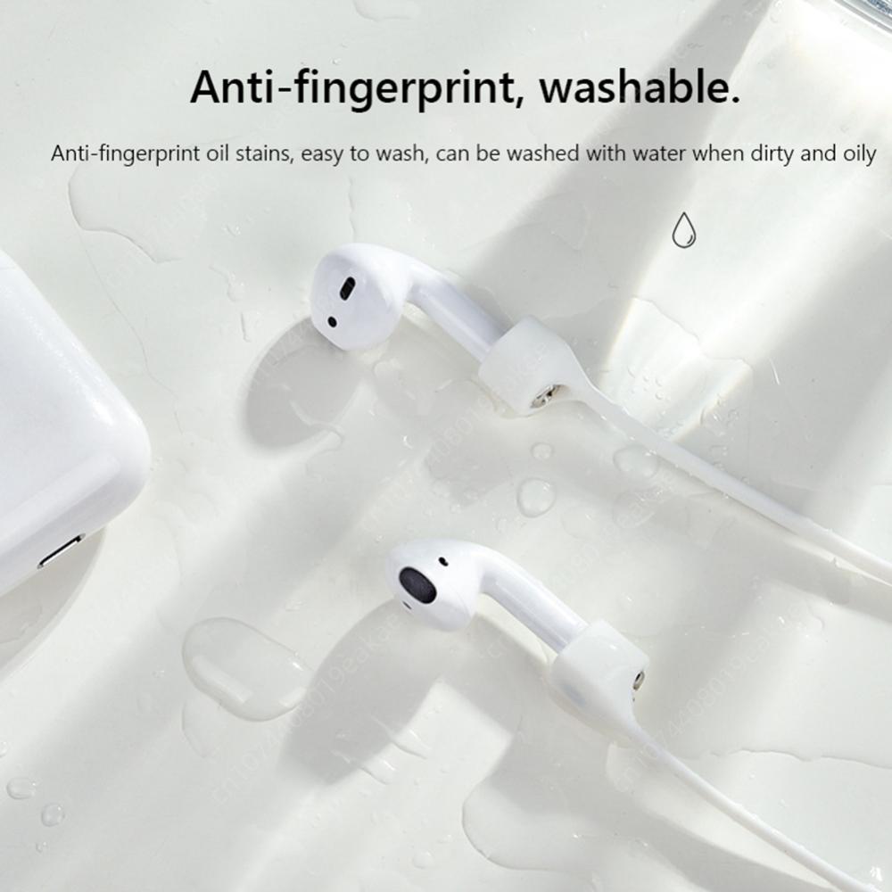 Support de casque anti-perte en silicone de qualité supérieure pour Apple AirPods 1, 2, 3 et Pro : câble tour de cou Bluetooth de haute qualité – Sûr et élégant pour les écouteurs sans fil