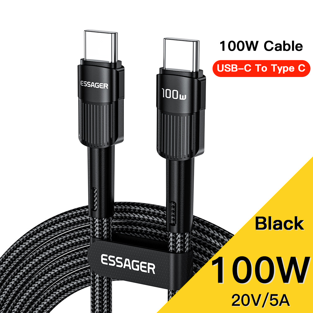 Câble USB Type C haut de gamme 7A | Câble de charge rapide pour Realme, Huawei P30 Pro, Samsung, Oneplus, Poco F3 - Câble de charge rapide 66W Câble de données de chargeur USB-C