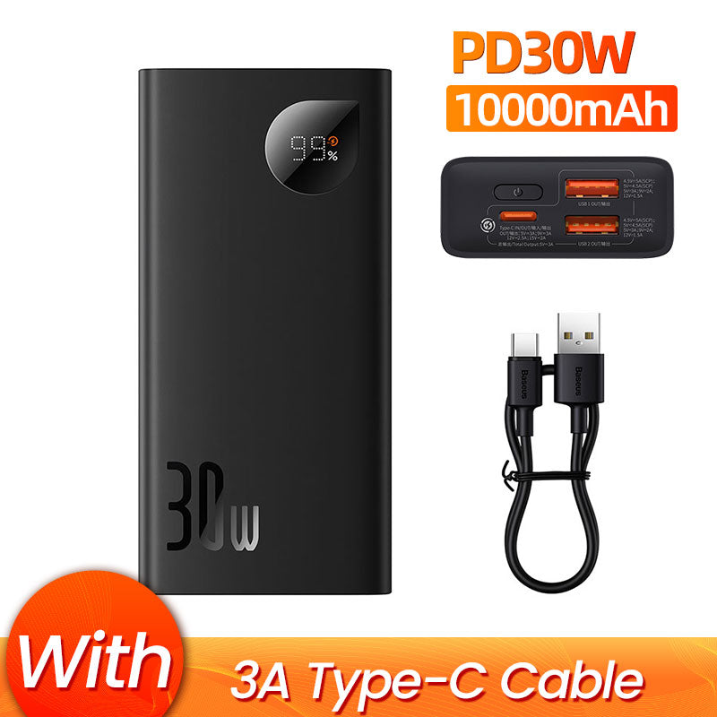 Banque d'alimentation premium 10 000 mAh avec chargeur rapide PD 22,5 W – Chargeur portable pour Apple iPhone 15, 14, 13, 12, 11 Pro Max Plus Mini, iOS, AirPods, écouteurs, Android, Samsung, Xiaomi