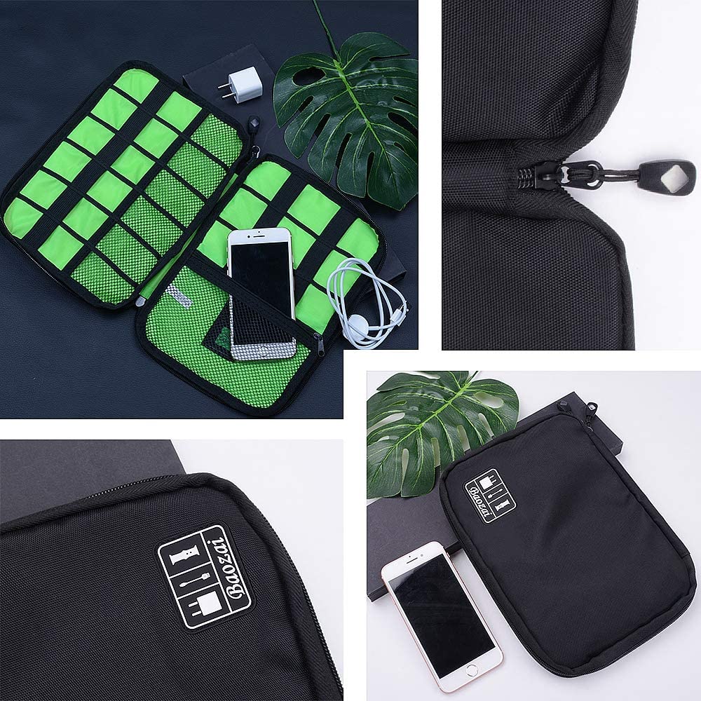 Sac de rangement de voyage haut de gamme, disque dur mobile, disque U, paquet d'organisation, écouteurs, SSD, chargeur | Câble disque dur T47