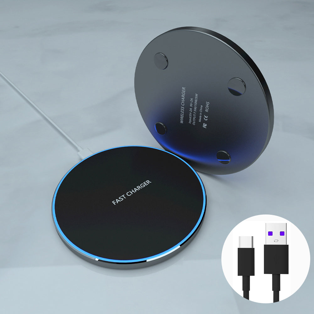 Chargeur sans fil 30W charge rapide pour Apple iPhone 15 14 13 12 11 Pro Max Plus Mini, AirPods Pro, iOS, Android, Samsung | Chargeur premium pour smartphone