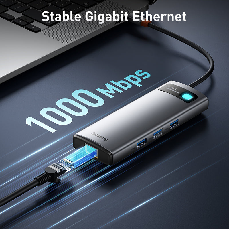 Premium USB C Hub 10Gbps: Typ-C zu HDMI, USB-Adapter, Ethernet-Port, Docking Station für MacBook Air, USB-Splitter – Kompatibel und Leistungsstark - Phone Heaven Zone