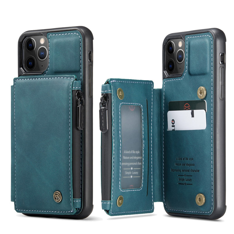 Hochwertiges Kartenfach Handy Hülle | MagSafe, Abdeckung, iPhone 15/14/13/12/11 Pro Max | 360 Grad Schutz, Wallet Design