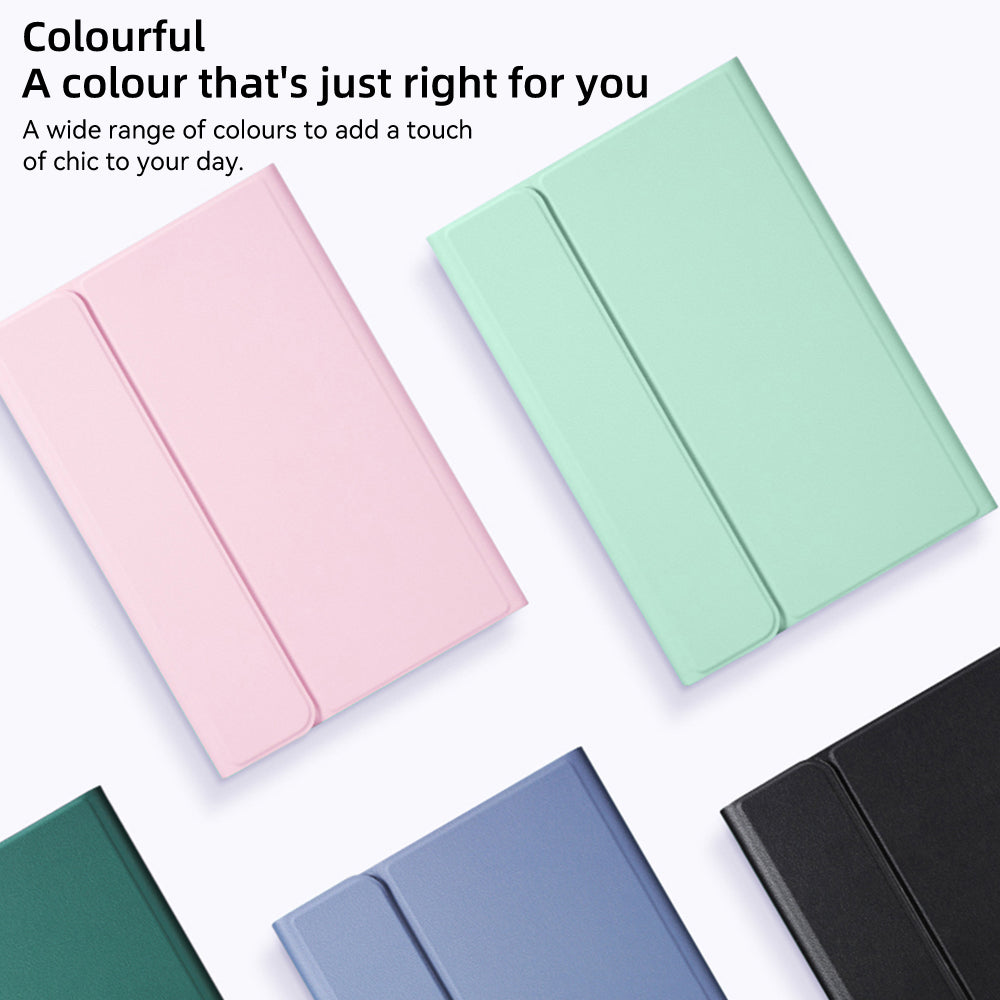 Hochwertige Hülle für Samsung Galaxy Tab S8 x700/x706, S7, S6 Lite, A7, A8: Drahtlose Maus und Tastatur, Robustes Gehäuse