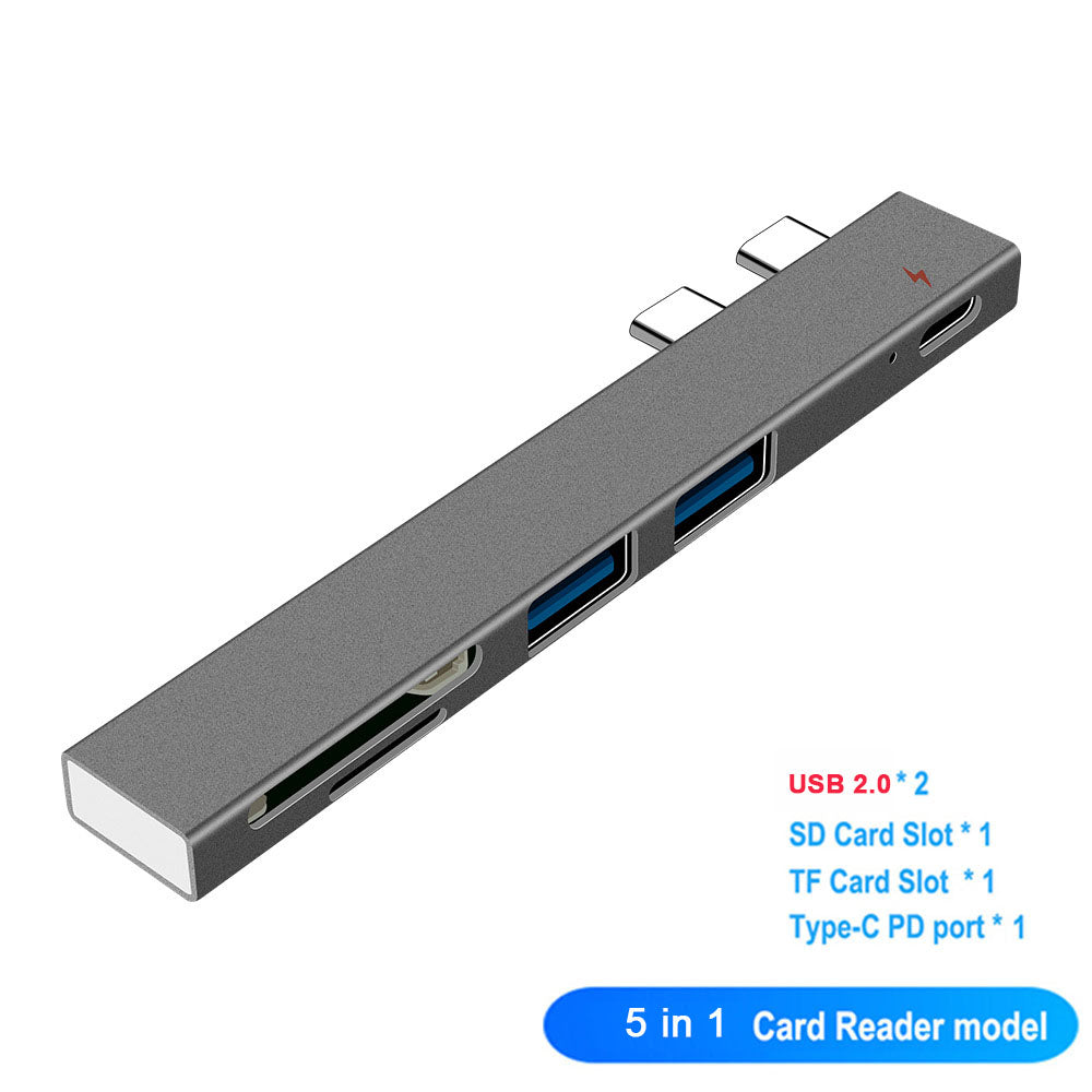 Hub USB-C haut de gamme avec adaptateur HDMI 4K et Thunderbolt 3 : Hub USB 3.1 Type-C vers 3.0 - Connectivité avancée pour MacBook Air/Pro avec puces M1, M2, M3
