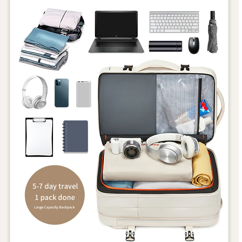 Sac à dos d'affaires classique pour hommes de haute qualité: poche USB extensible, grande capacité, étanche et élégant