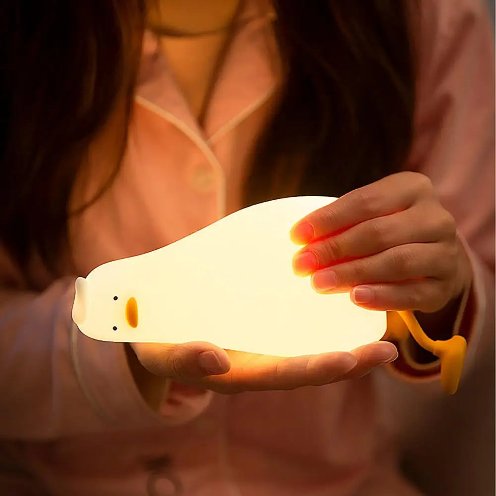 Veilleuses Canard Premium : Lampe USB Rechargeable pour Chambre d'Enfant - Canards en Silicone de Dessin Animé - Cadeau d'Anniversaire et Décoration de Chambre | Édition limitée