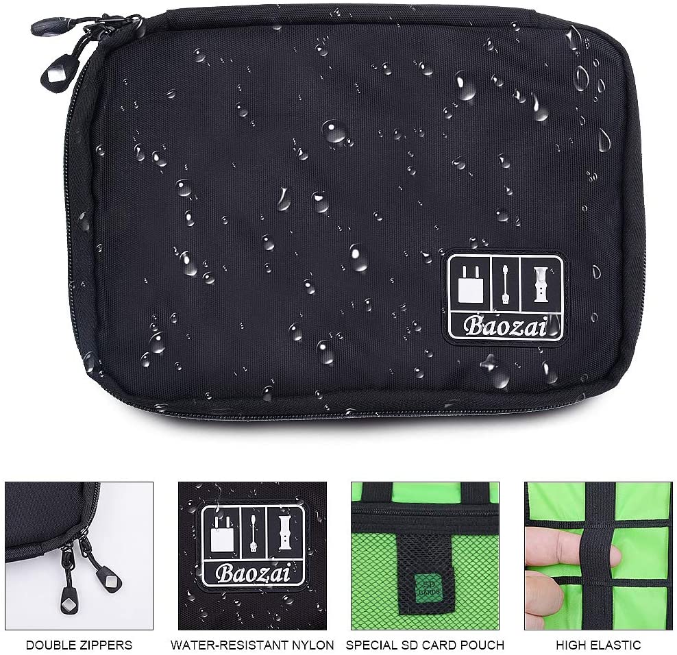 Sac de rangement de voyage haut de gamme, disque dur mobile, disque U, paquet d'organisation, écouteurs, SSD, chargeur | Câble disque dur T47