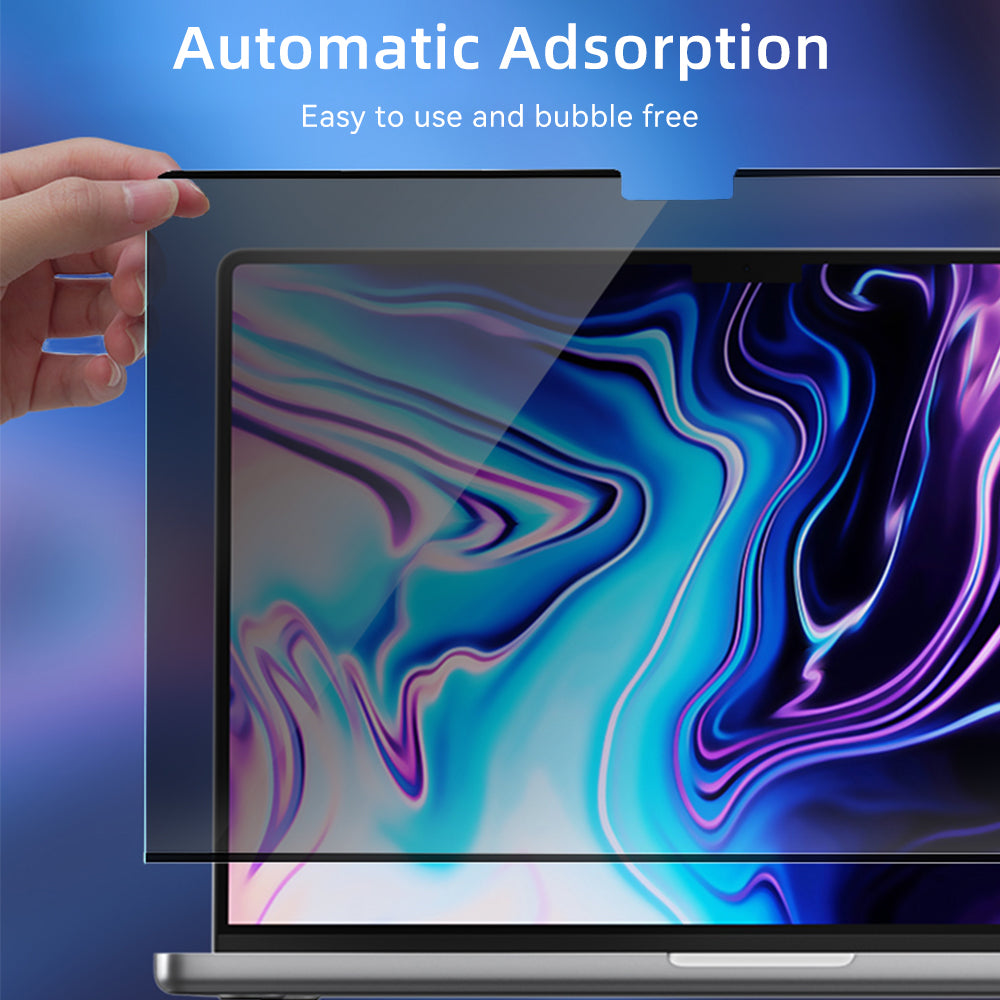 Filtre de confidentialité magnétique haut de gamme pour MacBook Air 13 15 M1 M2 et Pro 14 16 12 | Protecteur d'écran anti-espion et anti-éblouissant | Protecteur d'écran de confidentialité - Protège la vie privée