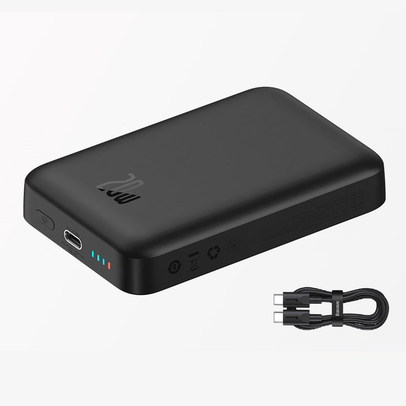 Prämie Baseus Power Bank 10000mAh 20000mAh Mini Magnetisches Drahtloses Schnellladen | Auto-Wake für iPhone 15 14 13 Pro Max