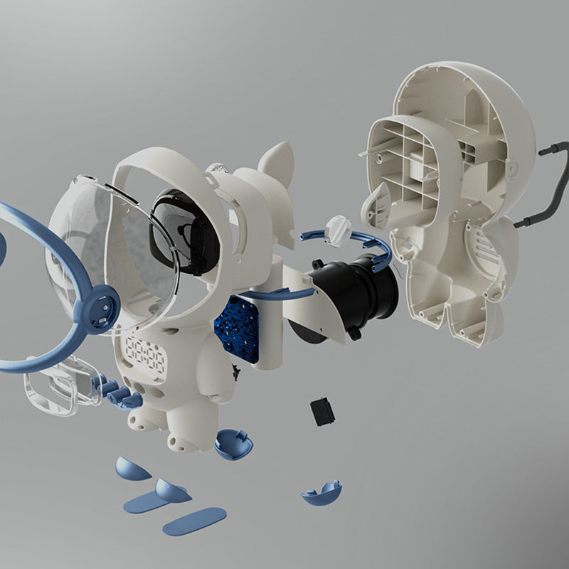 Premium Intelligenter Astronaut Bluetooth Lautsprecher | Kreativer Digitaler Smart Wecker FM Radio Elektronisches Schlaf