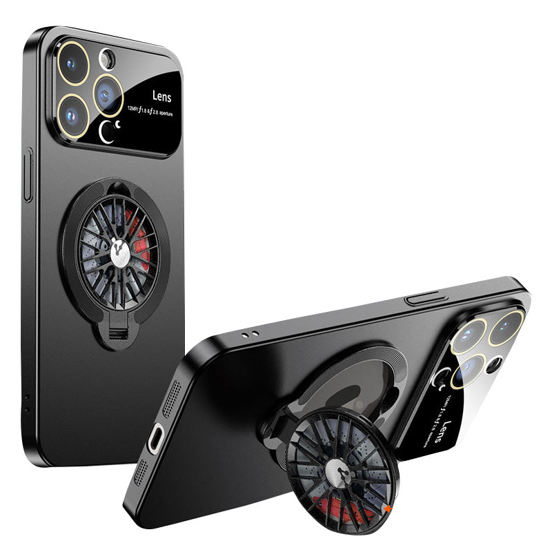 Premium Magnetisch rotierende Gyro-Stand-Handyhülle | MagSafe, Abdeckung, Apple iPhone 15/14/13/12/11 | faltbarer Halterung