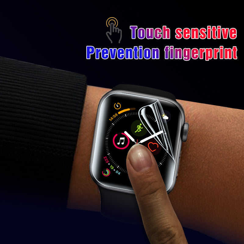 Premium Soft Hydrogel Displayschutzfolie für Apple Watch 10/9/8/7/6/5/4/3/2/1 & Ultra 2/1, SE: 2024, 2023, 2022, 2021, 2020,