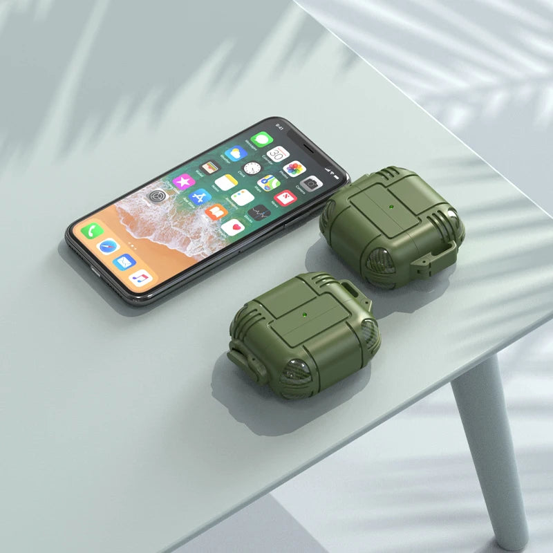 Étui de protection antichoc premium pour AirPods Pro 2 (2022) et AirPods 3 : étui de haute qualité pour écouteurs Bluetooth sans fil Apple | Étui pour casque robuste