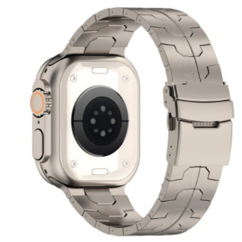 Luxus Apple Watch Armband 41mm 45mm 40mm 44mm - Herren Business Edelstahl-Armband für iWatch Serie 9 8 7 - Phone Heaven Zone