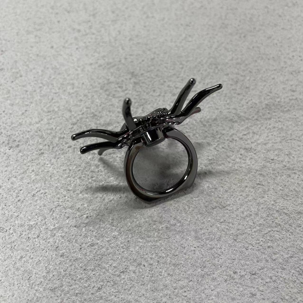 Universaler Luxus-Bling-Diamant-Metall-Spinne Handy-Fingerringhalter, 360° drehbarer Ständer für Apple iPhone, Samsung