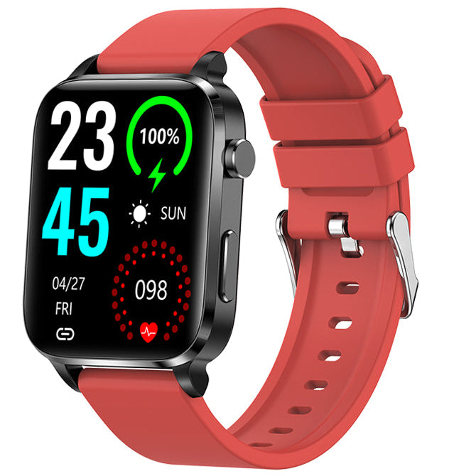 Montre intelligente de glycémie haut de gamme pour hommes avec assistant vocal AI, appel Bluetooth, mesure automatique de l'oxygène dans le sang par infrarouge, surveillance de la santé, ECG et PPG